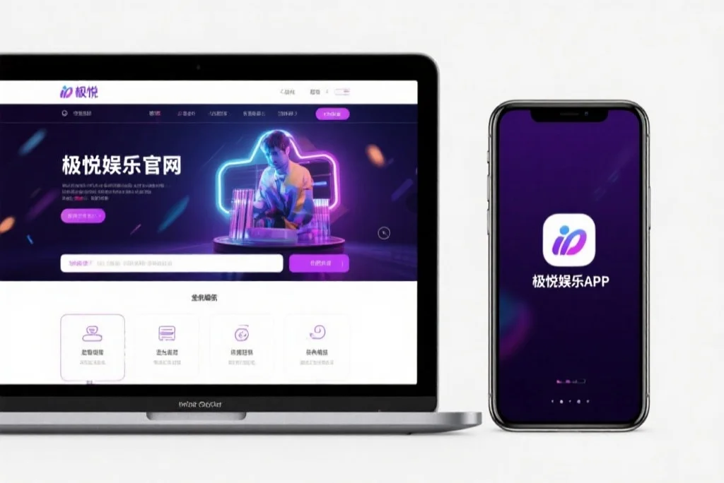 一台笔记本电脑屏幕上显示着安信13娱乐官网的界面，旁边是一部手机显示着安信13娱乐APP，两者并列对比